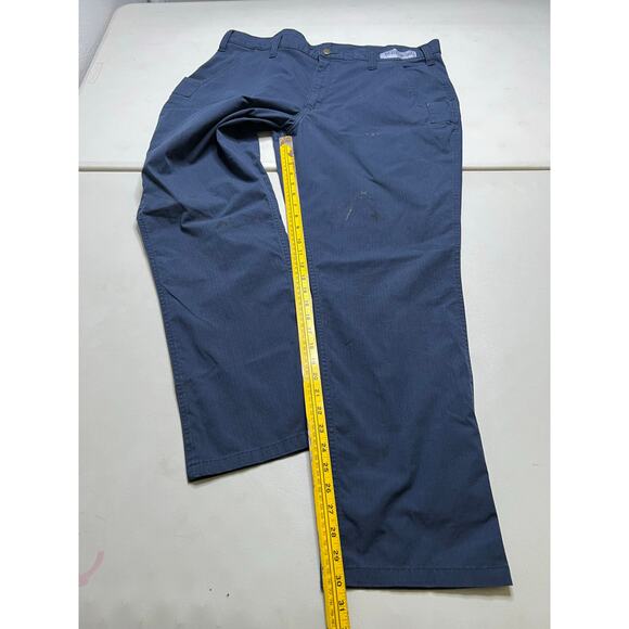 Carhartt Relaxed Fit Canvas Blue Men 40x32 Work Pants Y2K utility outdoors - Picture 8 of 9
